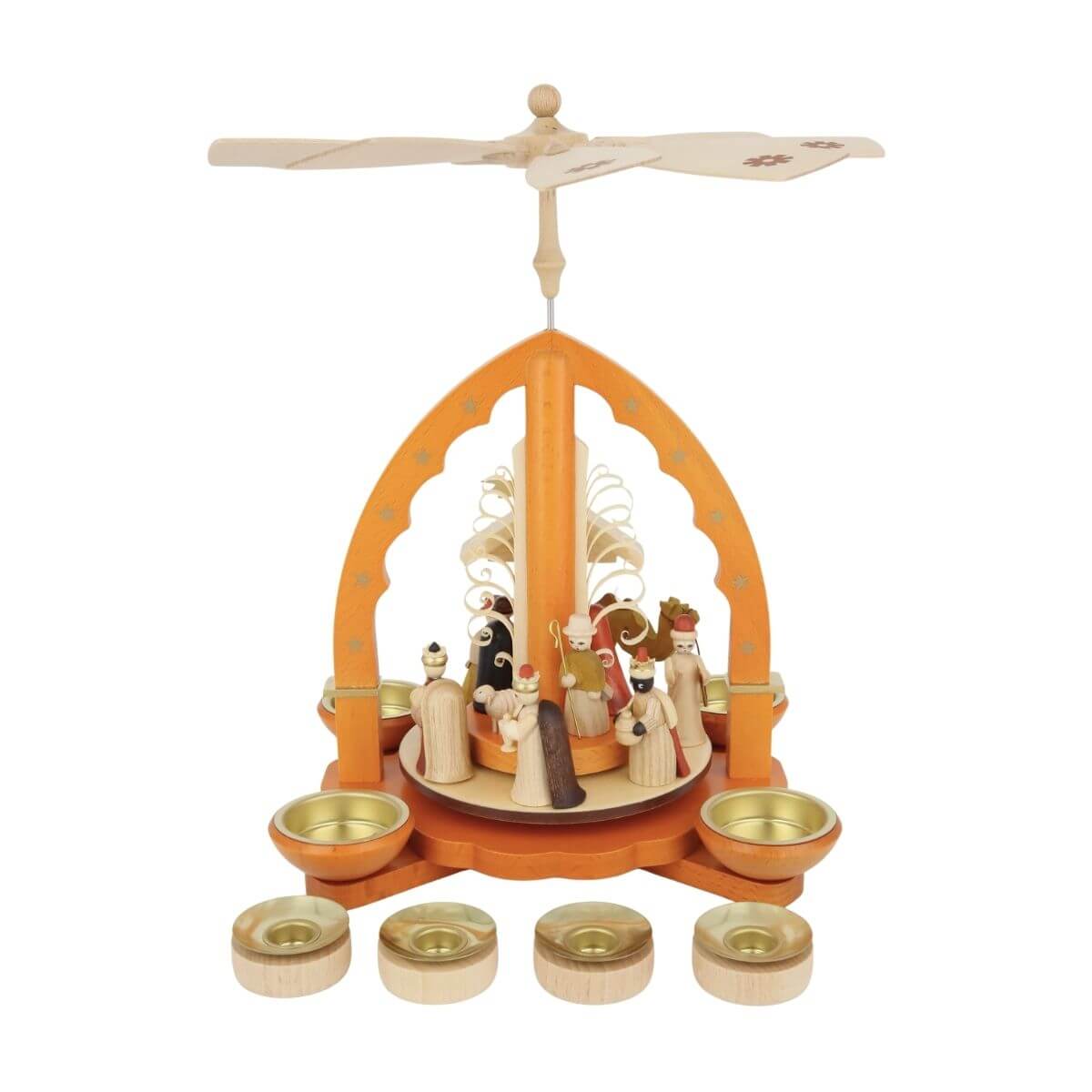 Pyramide Christi Geburt für Teelichte und Kerzen von Richard Glässer