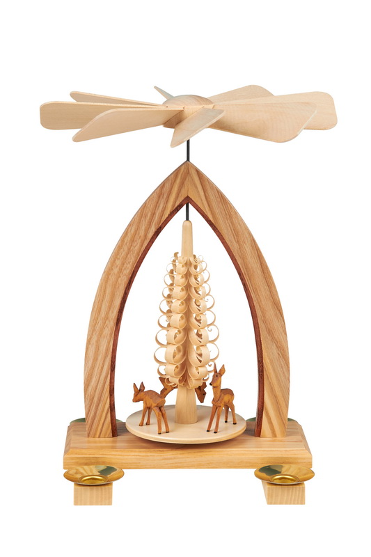 German Christmas Pyramid with Deers (3 parts)