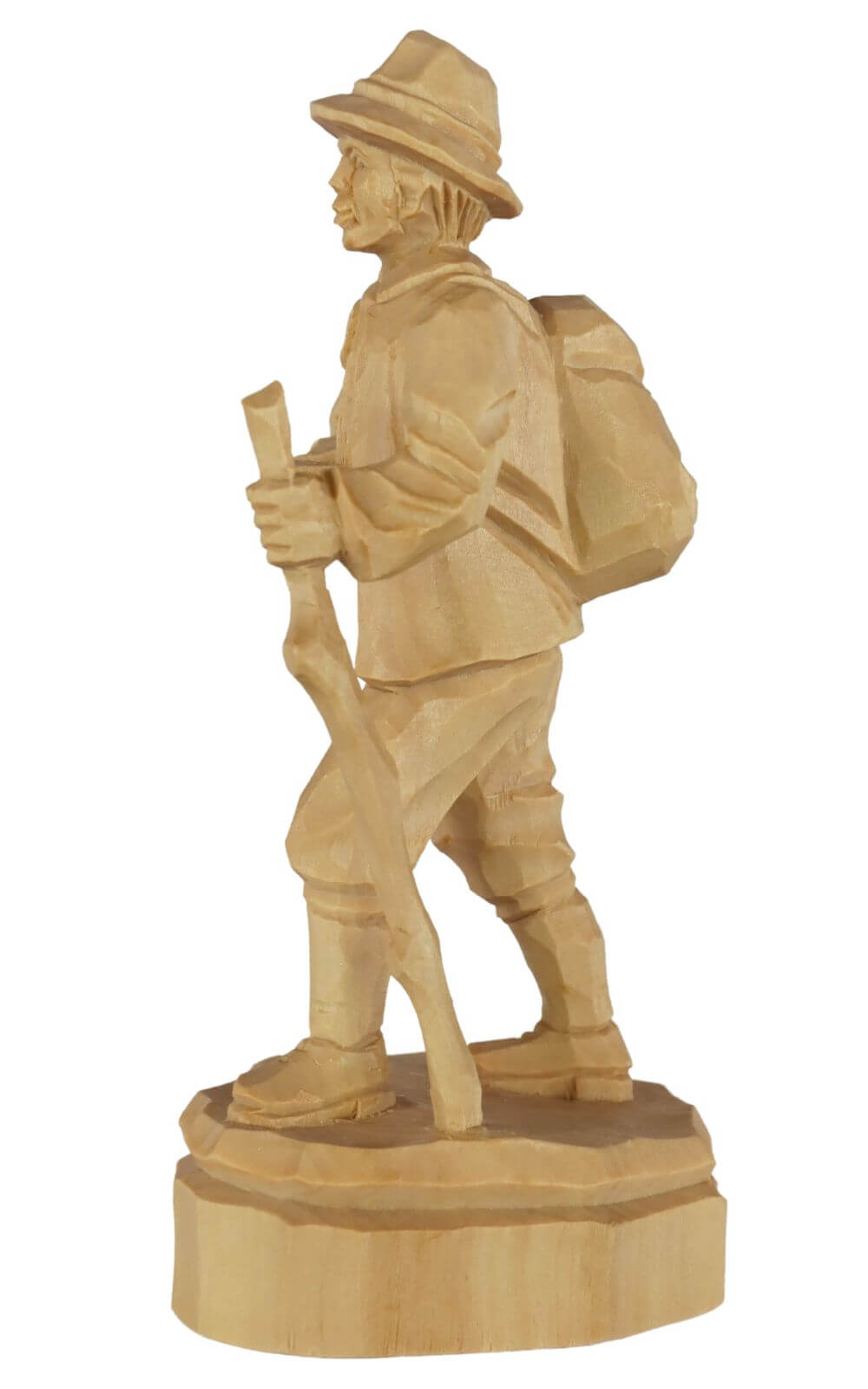 Hiker, carved, natural, 16 cm by Schnitzkunst aus dem Erzgebirge_2