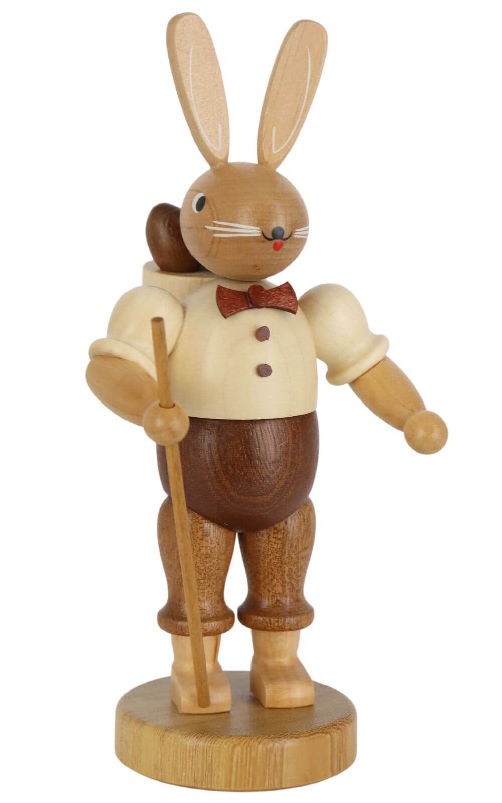 Easter bunny with basket, natural, 18 cm by Müller Kleinkunst_1