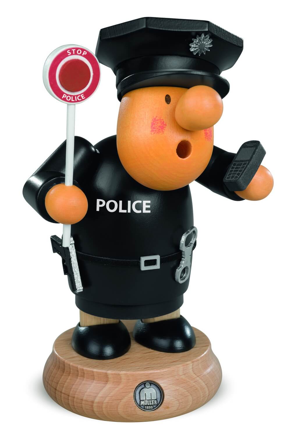 Smoking man Müllerchen® Sheriff, 16 cm by Müller Kleinkunst