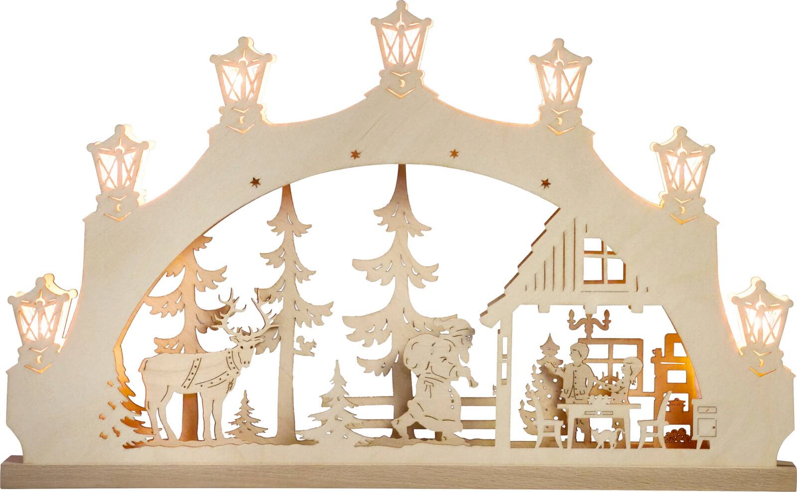 Candle arch Christmas Eve, 52 cm by Weigla