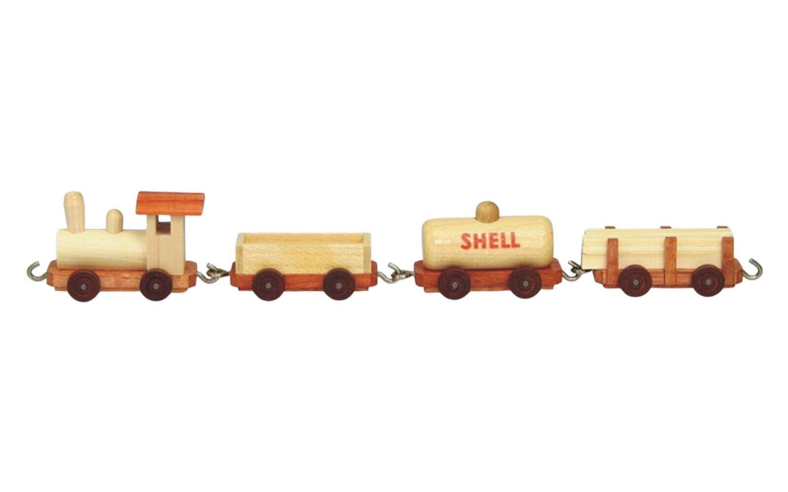 Wooden train freight train, natural by Stephan Kaden