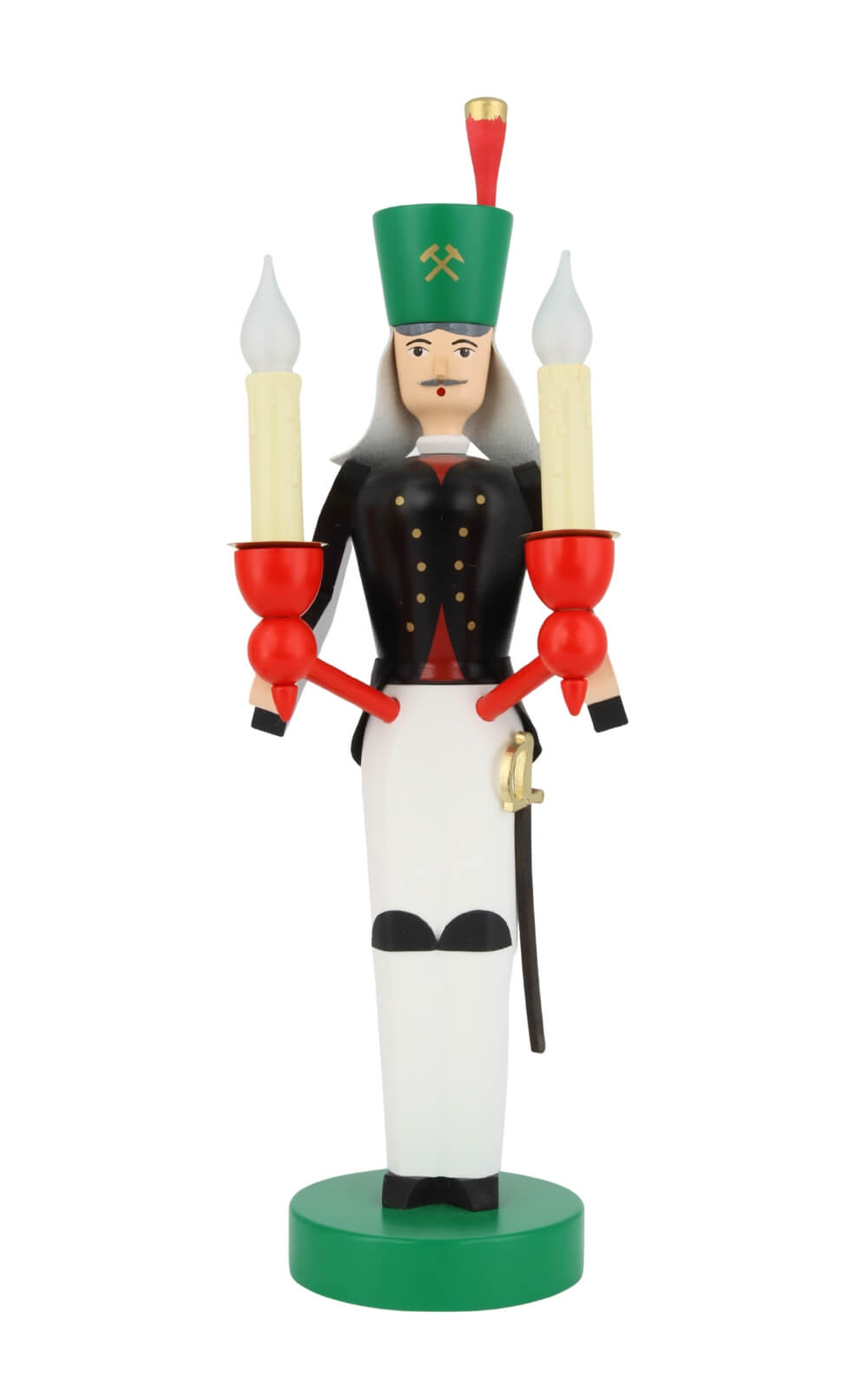 Miner electrically illuminated, 32 cm, colored by Richard Glässer_4