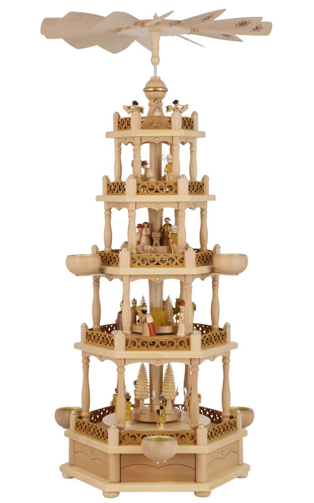 Christmas pyramid Holy 5-tiered, 74 cm by Richard Glässer_pic1