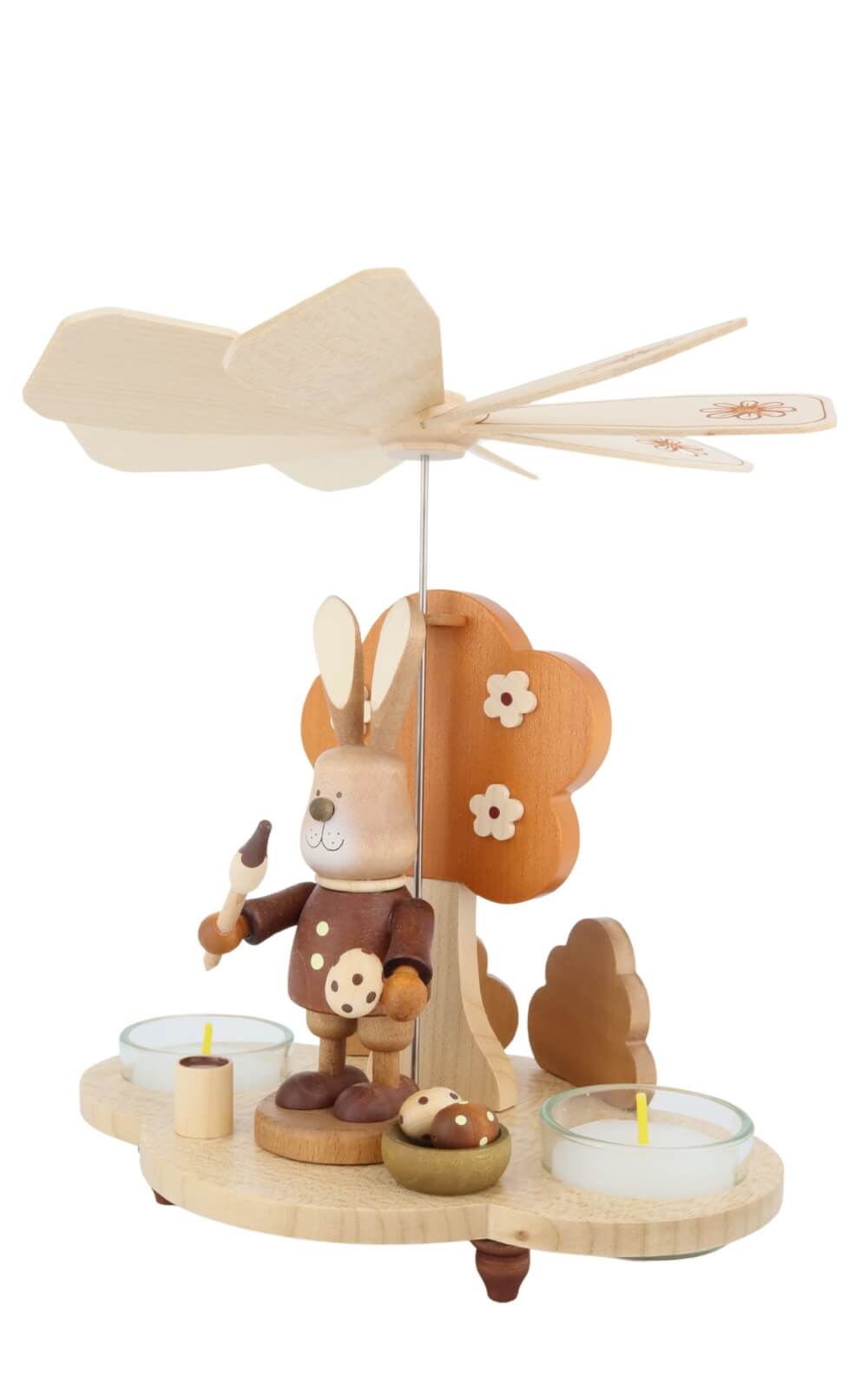 Easter pyramid with Easter bunny, nature, 20 cm / 7.87 in by Christian Ulbricht_3