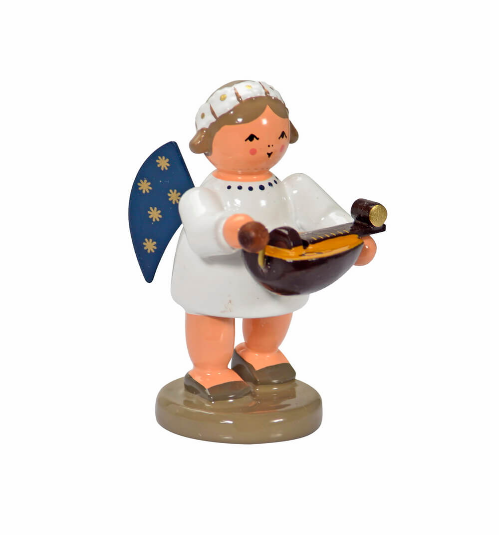 Christmas angel with hurdy-gurdy, 5 cm by KWO_pic1