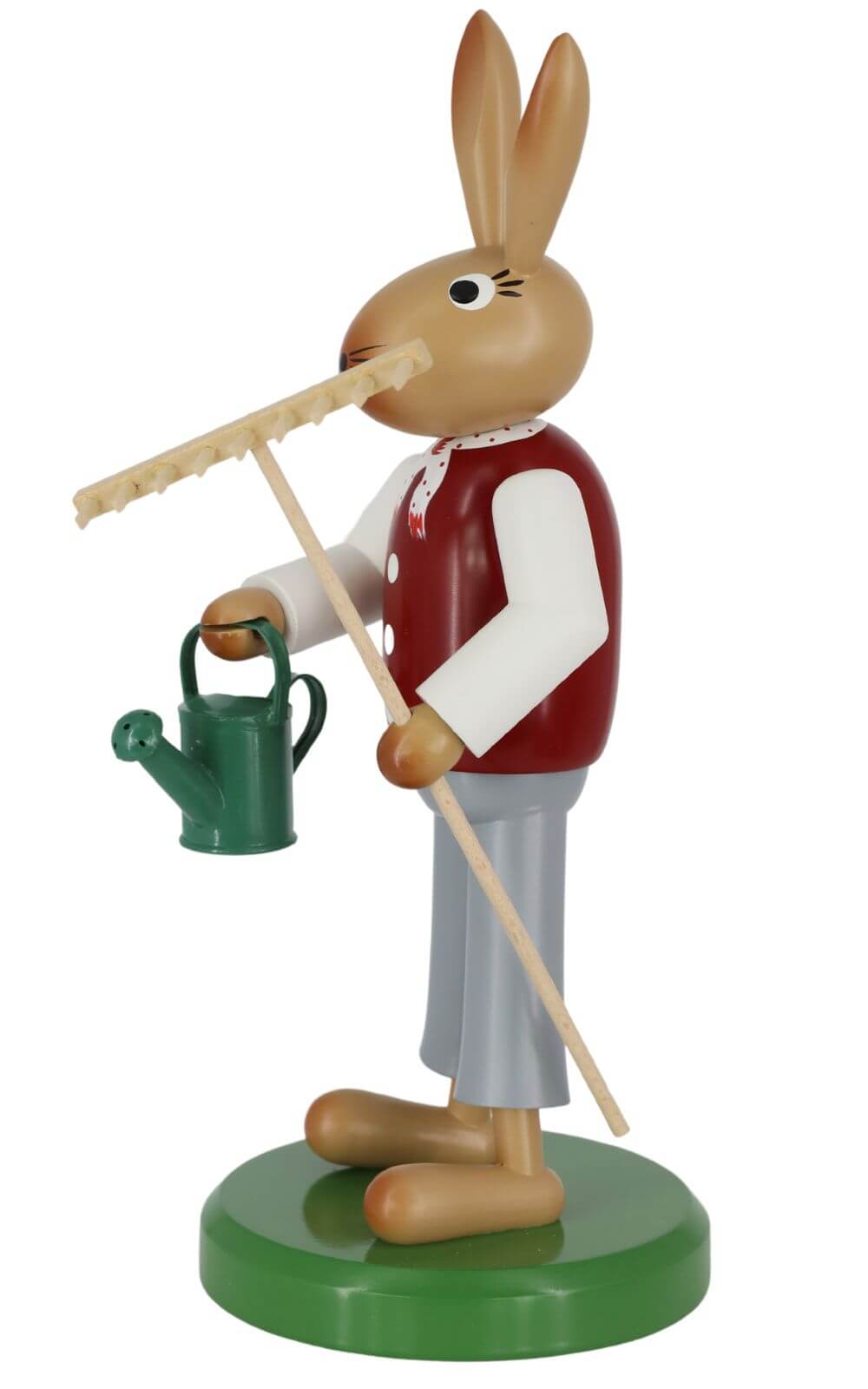 Easter bunny with rake and watering can, 28 cm by SEIFFEN.COM_3