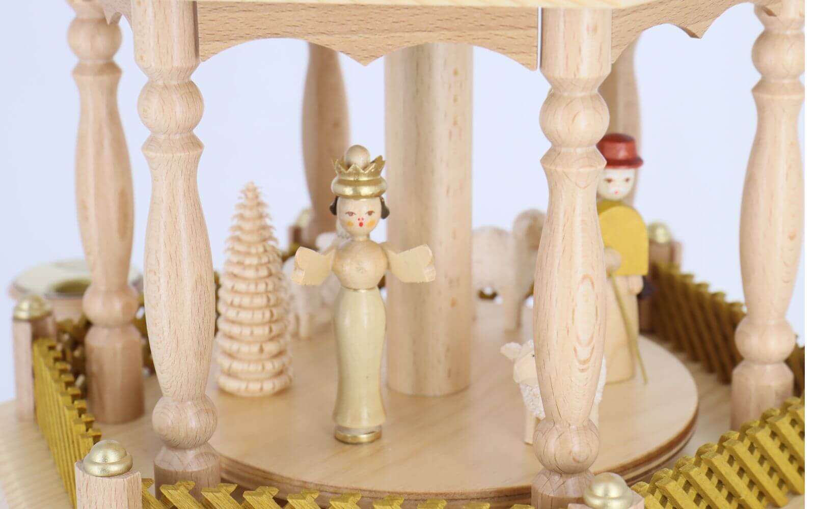 Christmas pyramid Nativity, natural, 4-tier by Richard Glässer_6