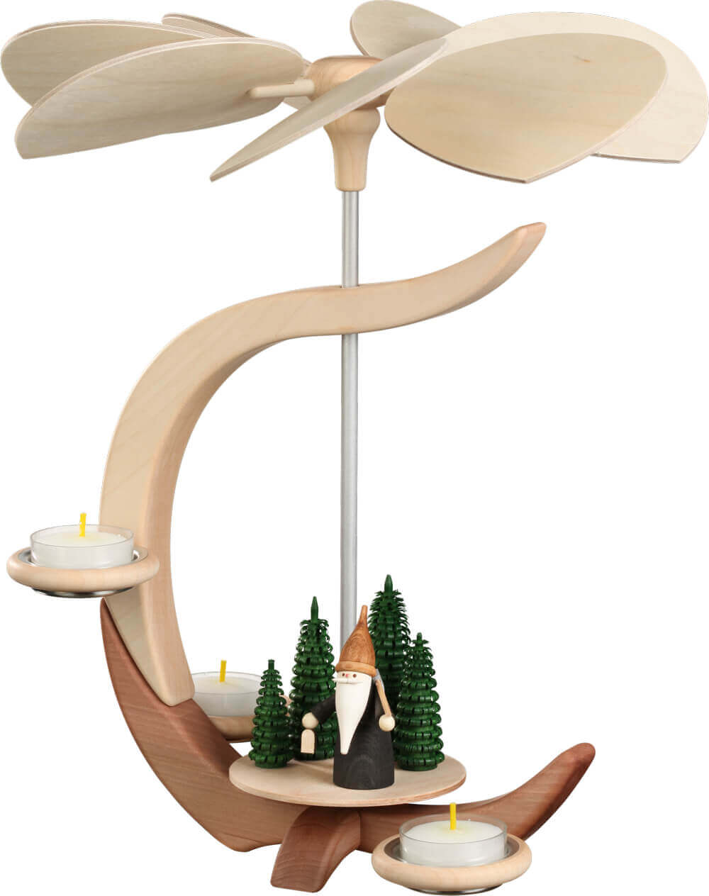 Christmas pyramid with mountain gnome, C-shape by Seiffener Volkskunst eG