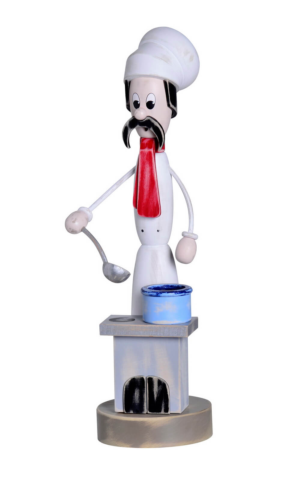 Smoking man Shabby Chic cook at the stove, 40 cm by KWO