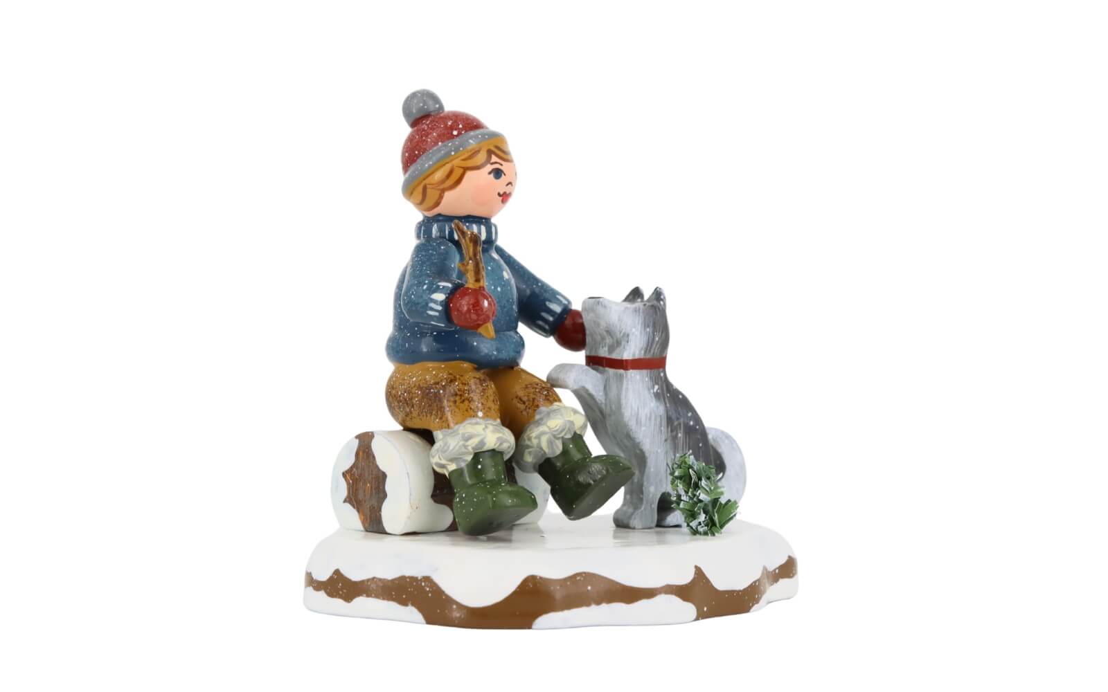 German Winter Child Oscar, My Friend, 7 cm  (2.76 inch) by Hubrig Volkskunst_2