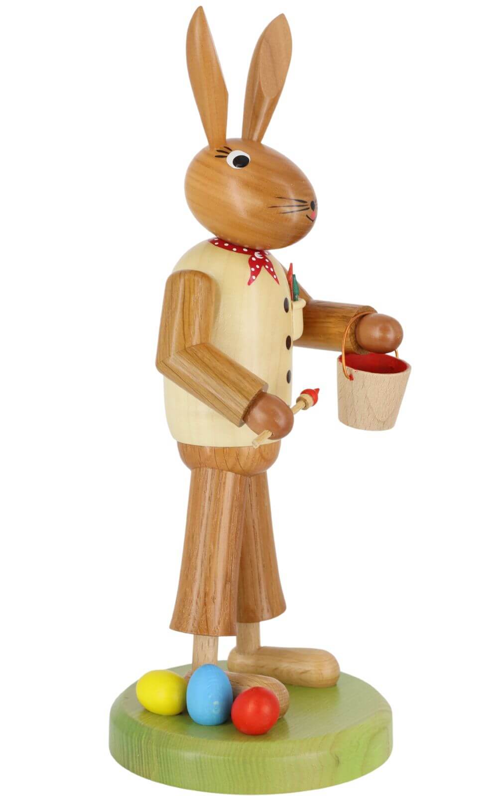 Easter bunny painter with brush, 28 cm by SEIFFEN.COM_2