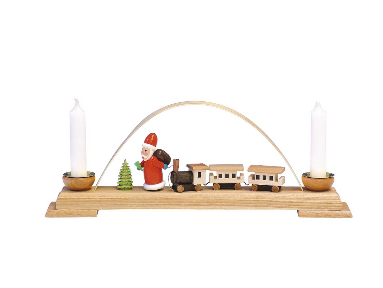 Candle holder mini candle arch with railway by Knuth Neuber