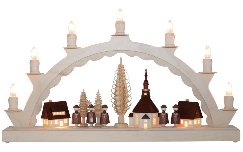 Candle Arch Seiffen Village with Kurrende by SEIFFEN.COM