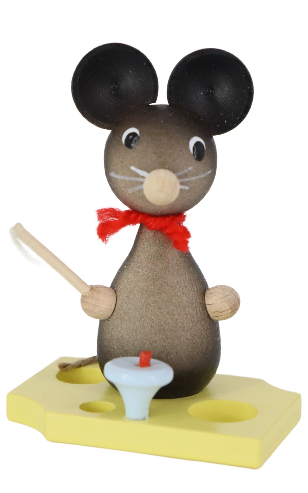 Miniature mouse child with spinning top, 7 cm, colored by Ralf Zenker