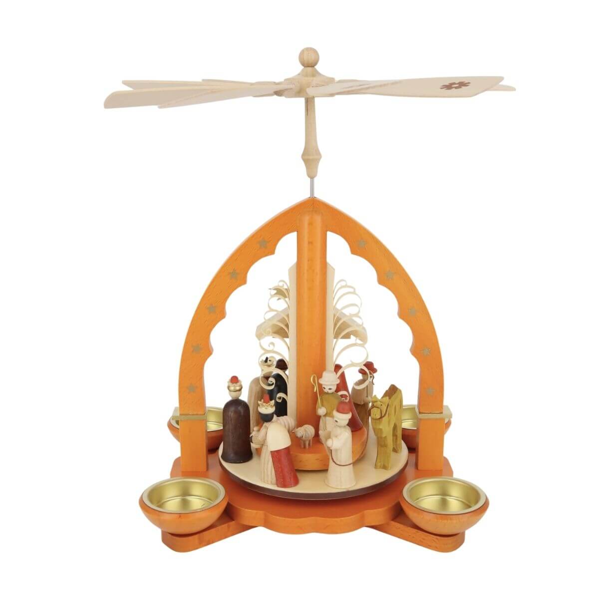 Pyramide Christi Geburt für Teelichte und Kerzen von Richard Glässer