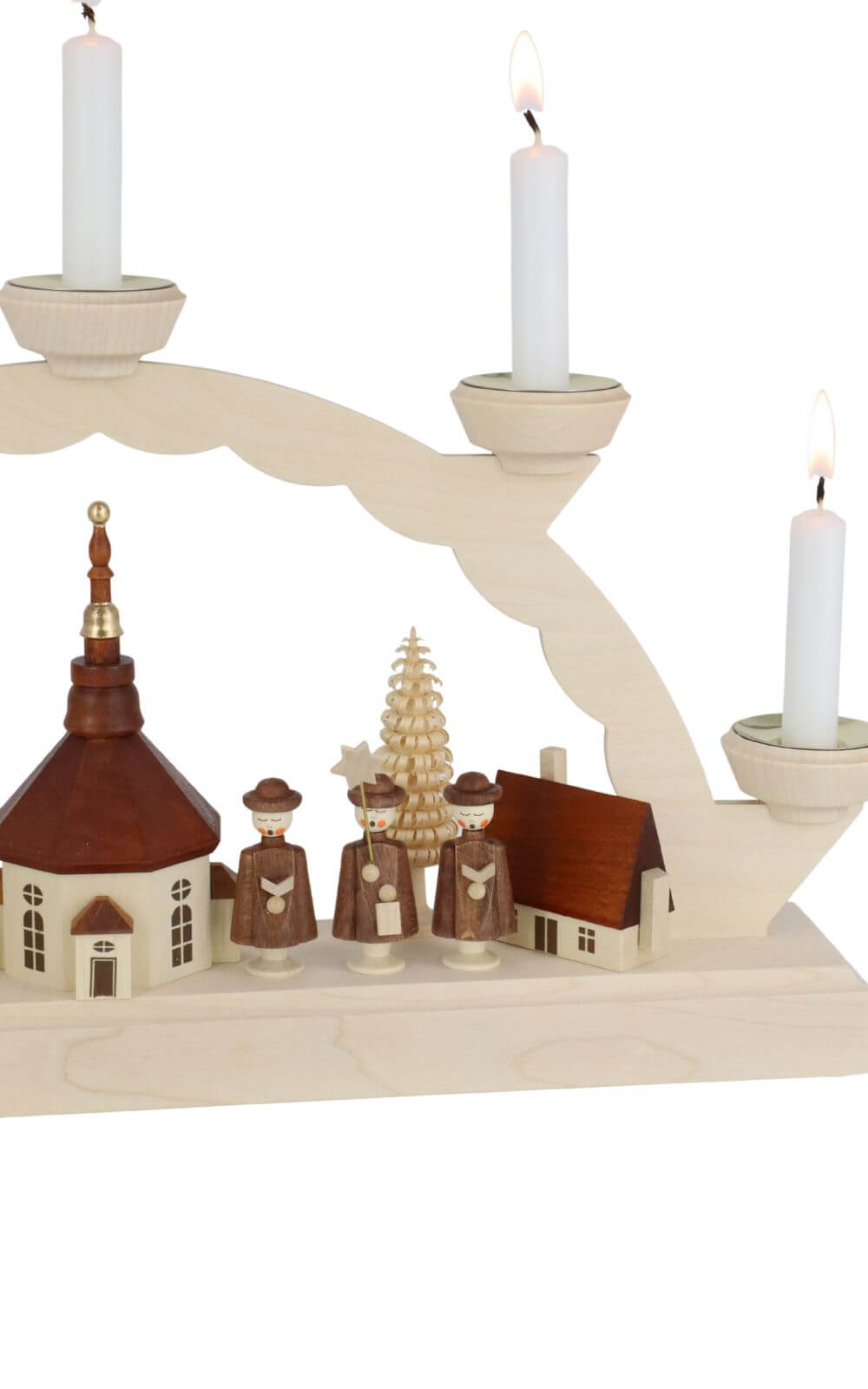 Candle arch Seiffen village with currende for wax candles by SEIFFEN.COM_4