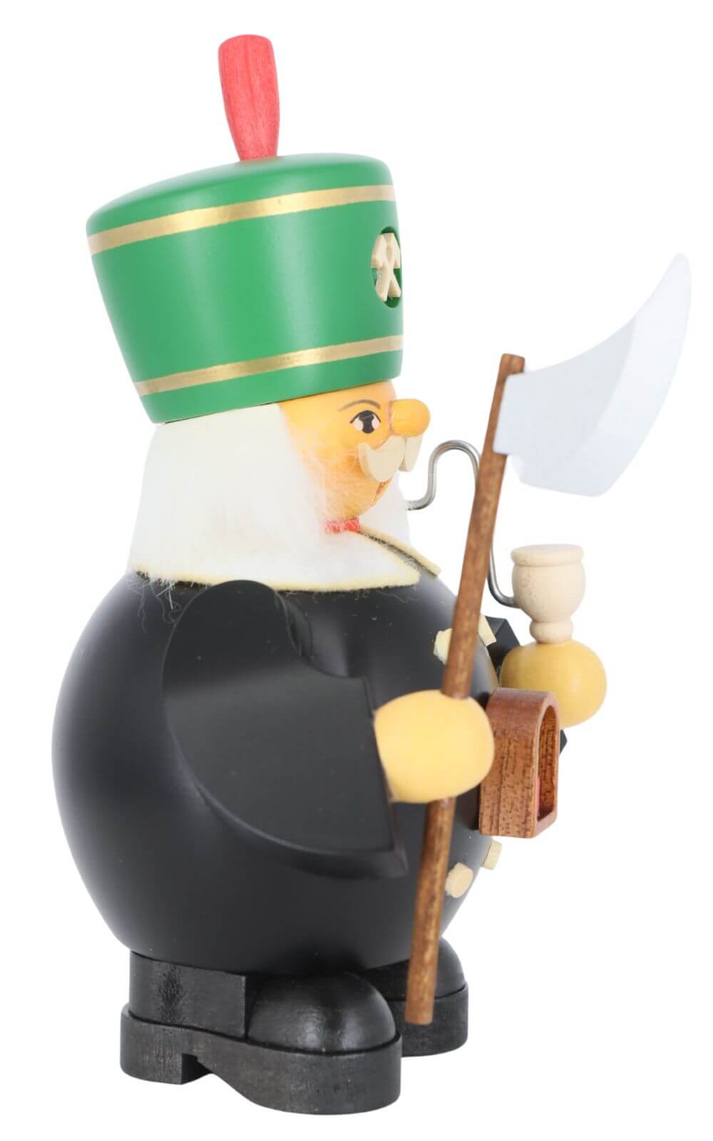 Smoking man miner, 14 cm, colored by Müller Kleinkunst_2