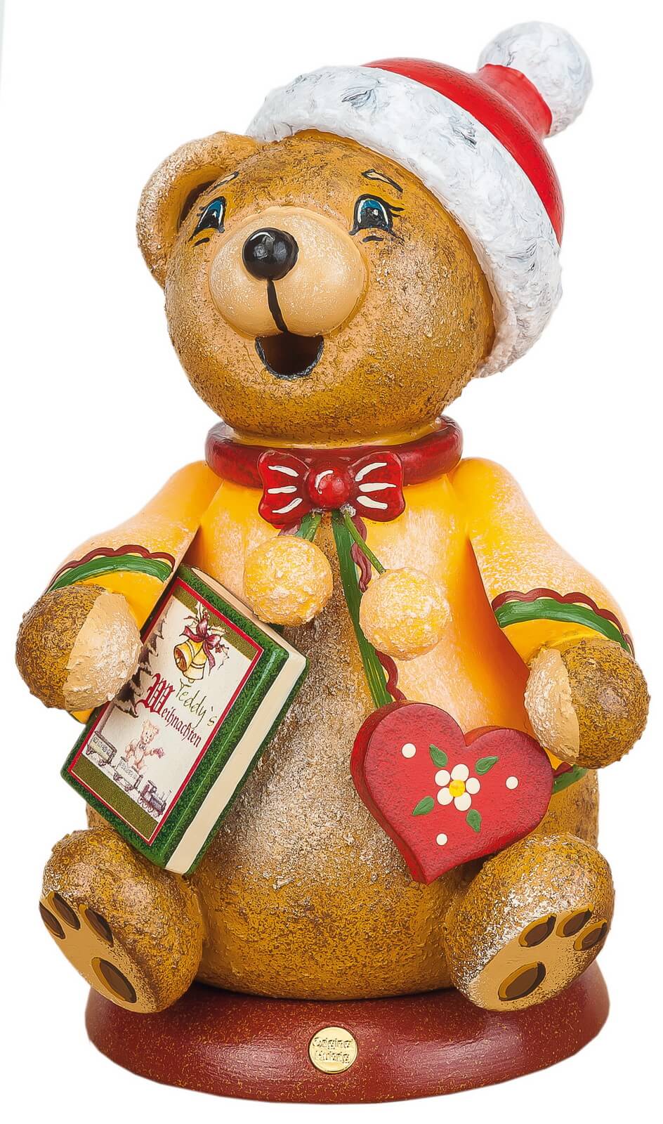 Smoking man elf teddy bears fairy tale by Hubrig Volkskunst