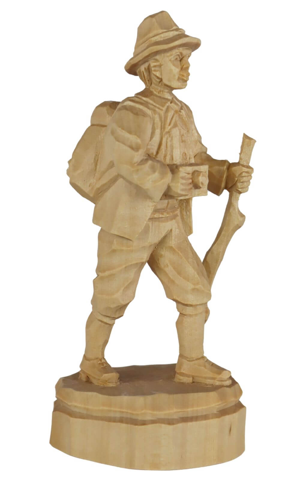 Hiker, carved, natural, 16 cm by Schnitzkunst aus dem Erzgebirge_1
