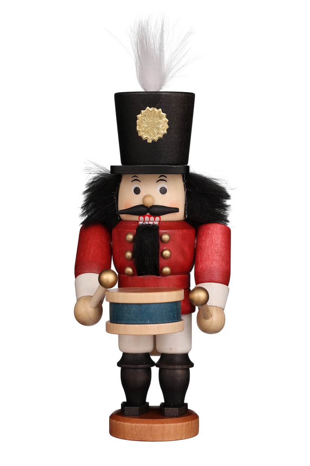Nutcracker drummer, 19 cm, colored by Christian Ulbricht