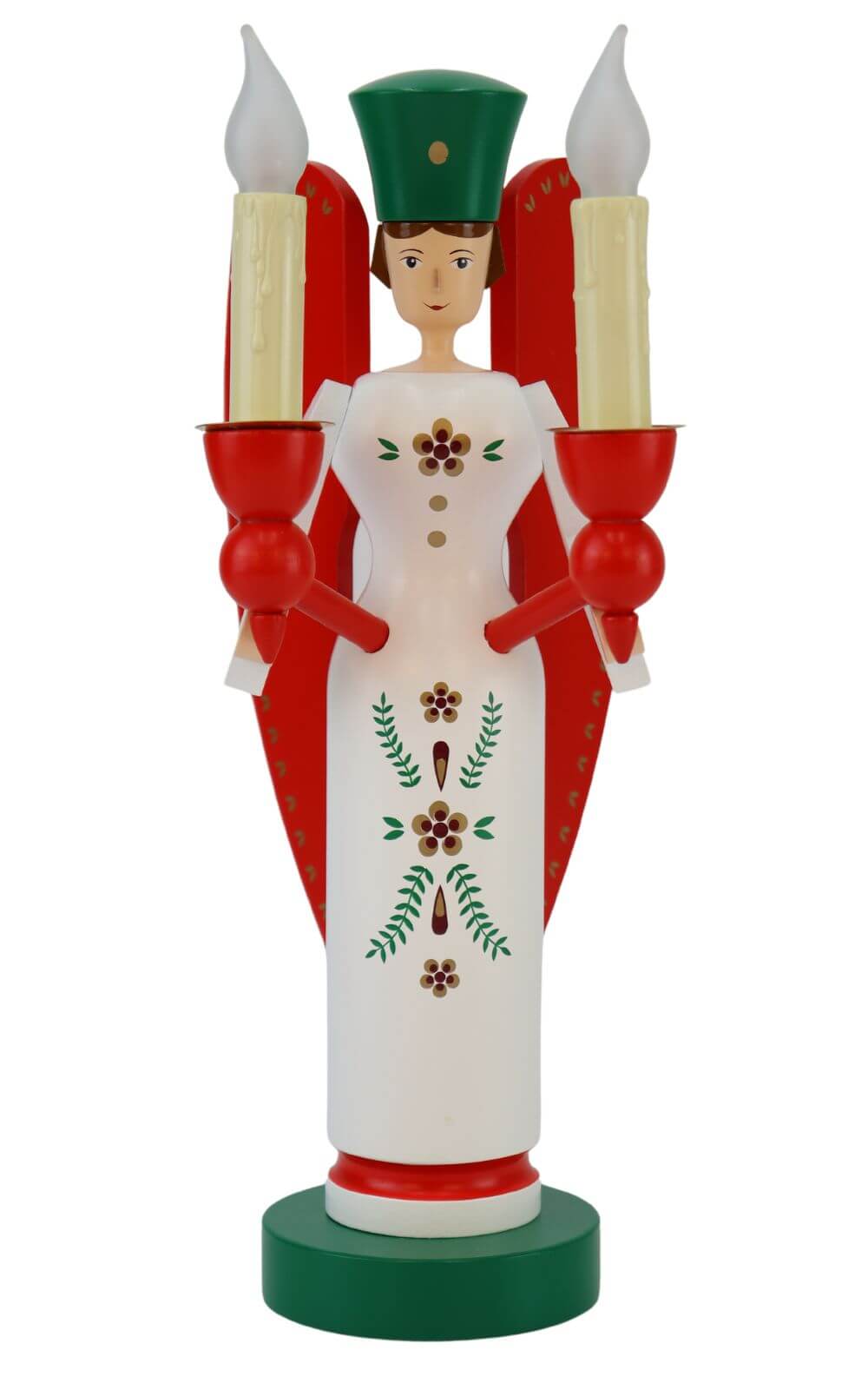 Christmas angel electrically illuminated, 26 cm, colored by Richard Glässer_1