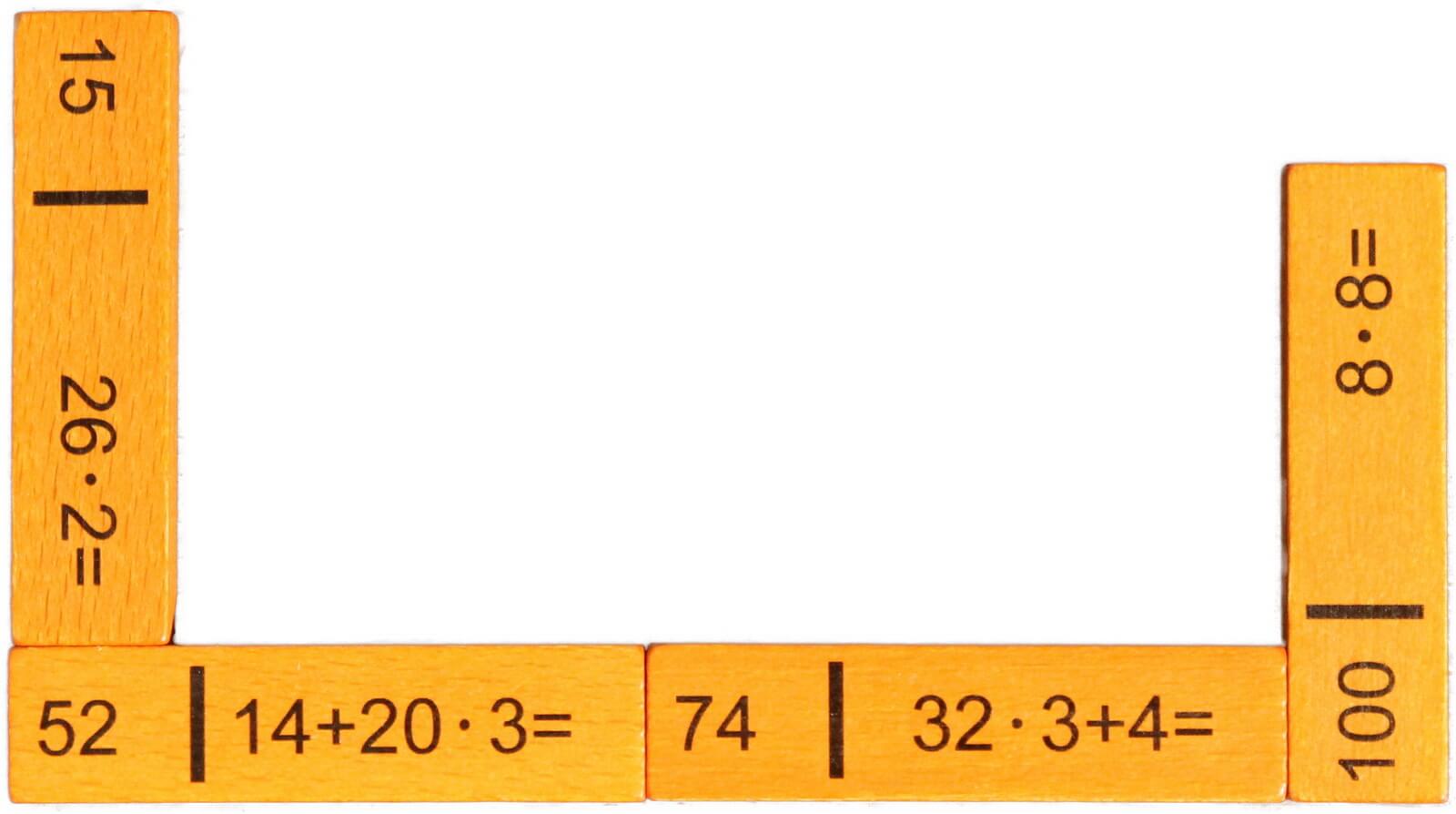 Calculation domino 2 to add and multiply, 40 parts by Ebert GmbH_pic1