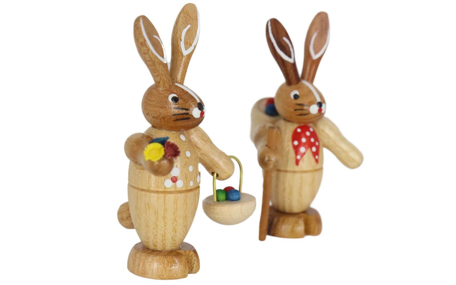 Easter bunny couple, natural, 6 cm by Knuth Neuber_2