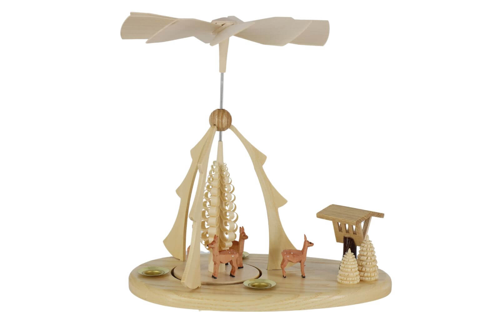 Christmas pyramid with forest motif, natural, 23 cm by Ralf Zenker_1