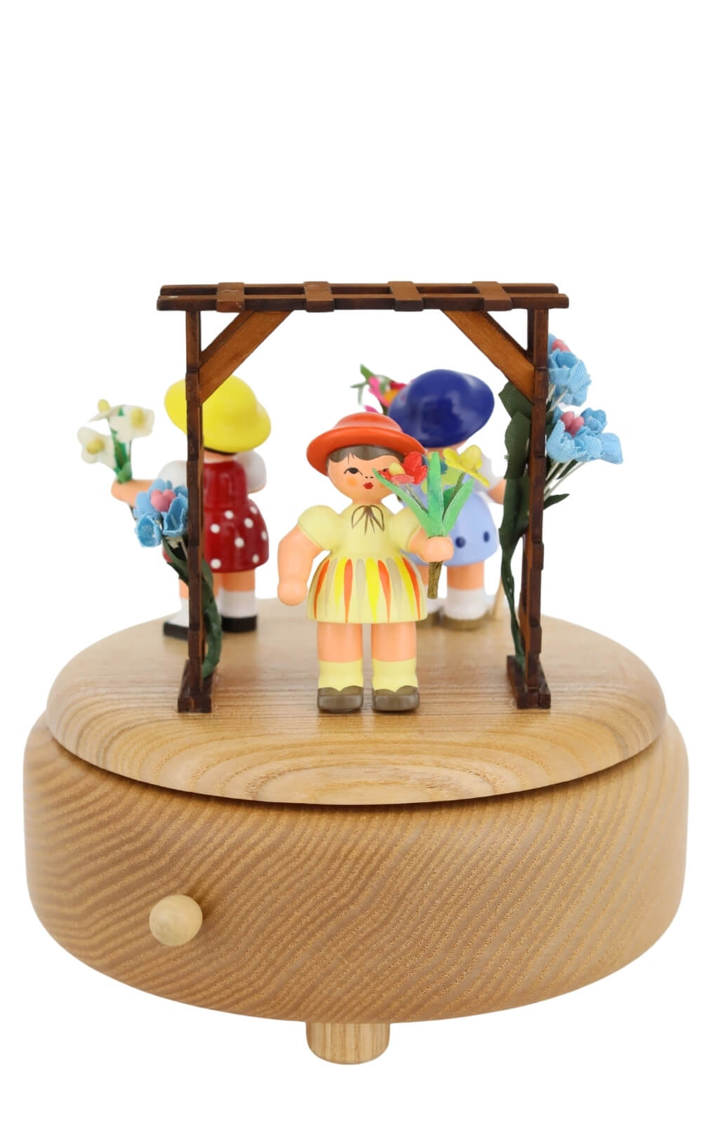 Music box with 3 flower children, natural, by Figurenland Uhlig GmbH_2