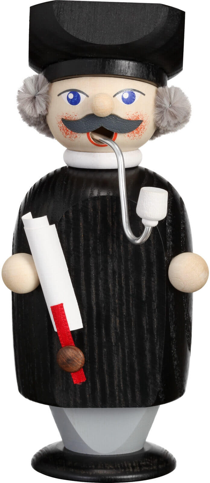 Smoking man Advocat, 14 cm by Seiffener Volkskunst eG