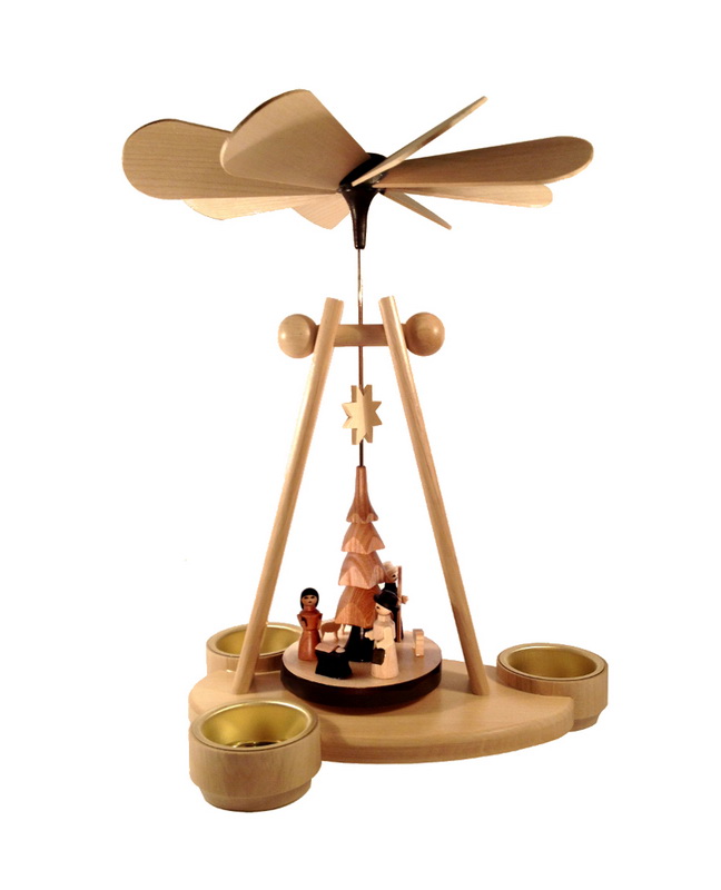 Christmas pyramid - Ball pyramid Nativity, 26 cm, Toymaker Günther