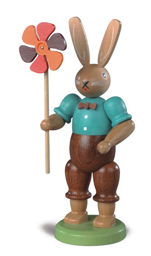 Hare man with windmill from Müller Kleinkunst