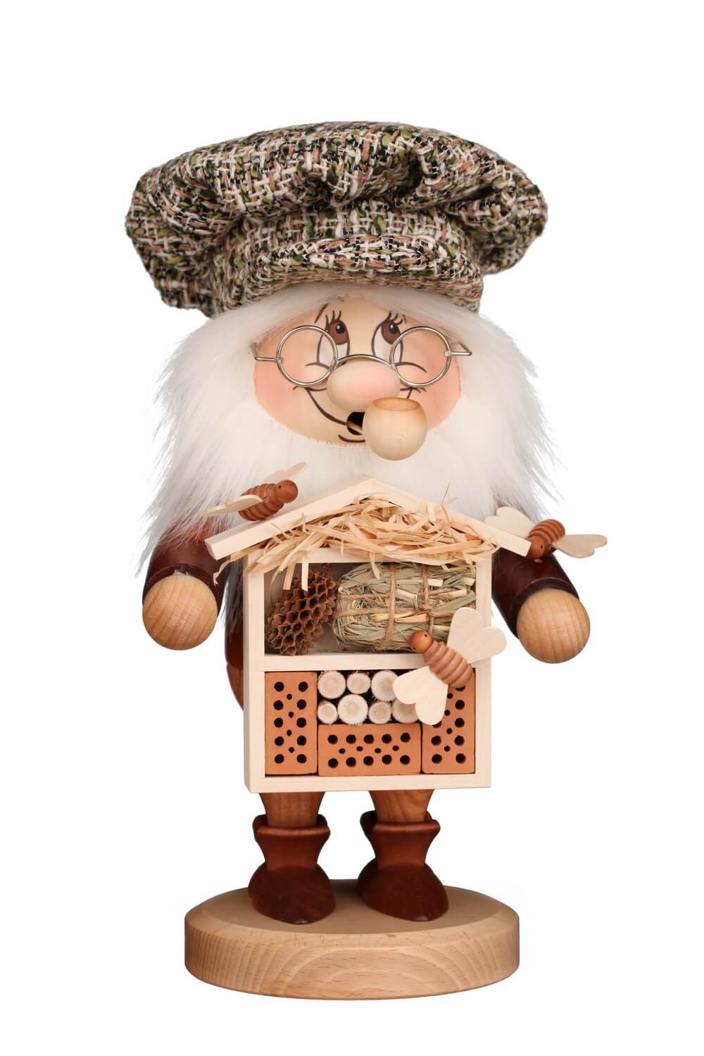 Smoking man gnome, insect friend, 28 cm by Christian Ulbricht