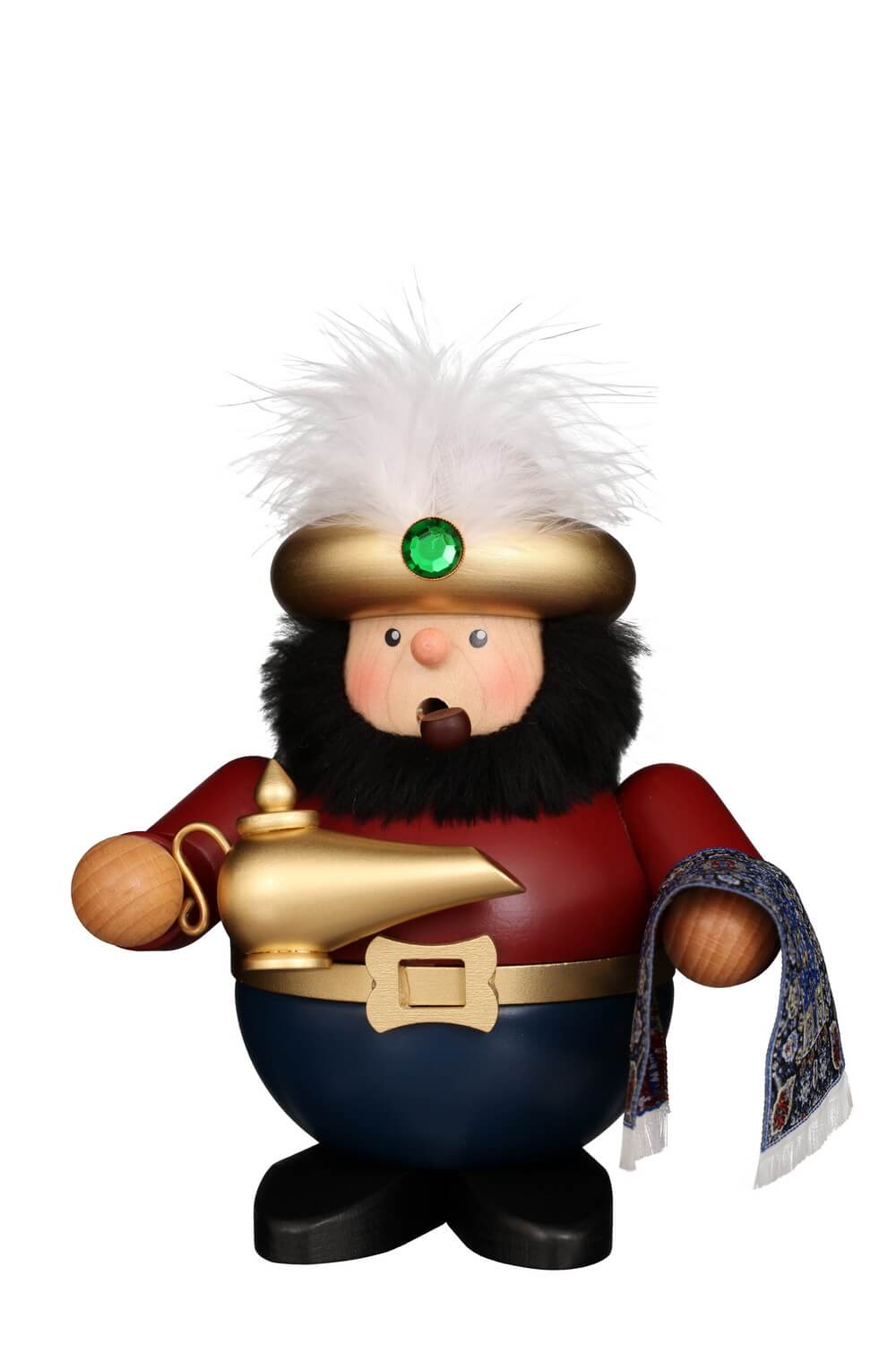 Smoking man Sultan, 16 cm, colored by Christian Ulbricht