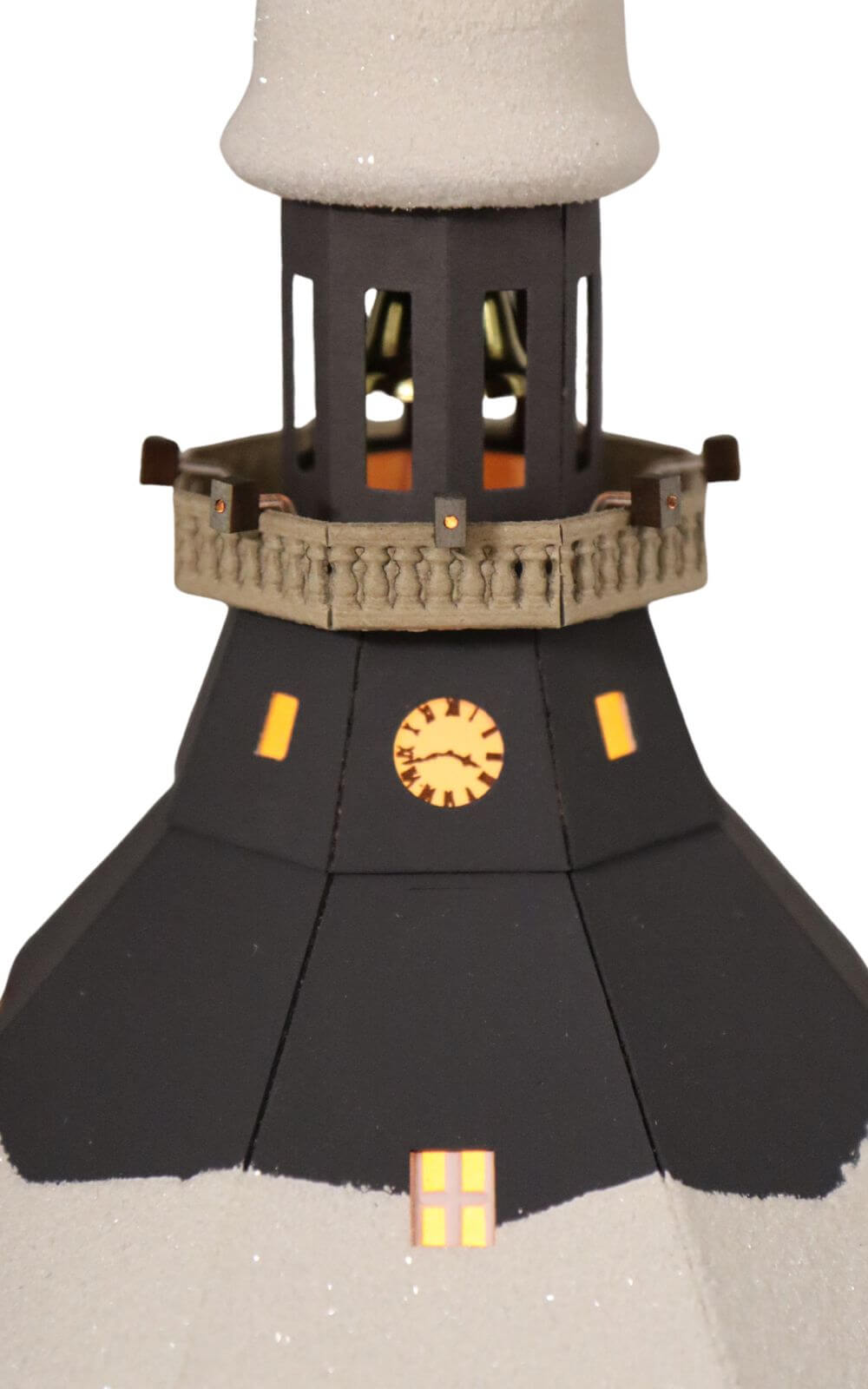 House of lights Seiffen church with Christmas tree, 42 cm by Birgit Uhlig_5
