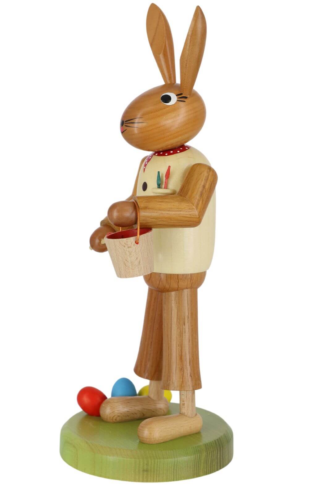 Easter bunny painter with brush, 28 cm by SEIFFEN.COM_3