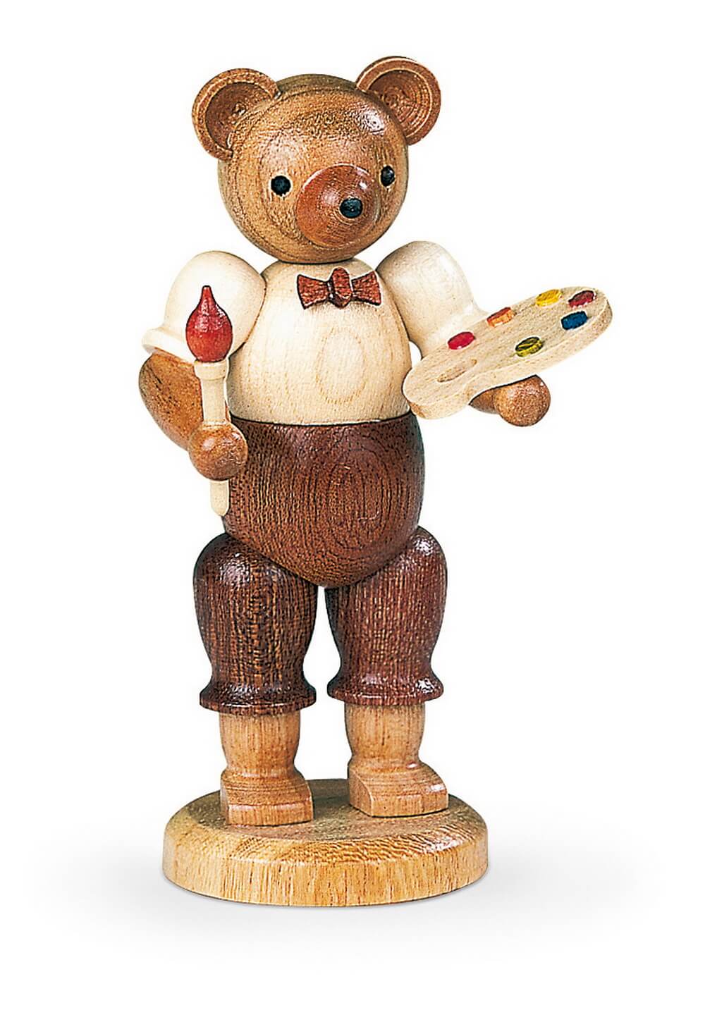 Miniature teddy - bear painter, nature by Müller Kleinkunst