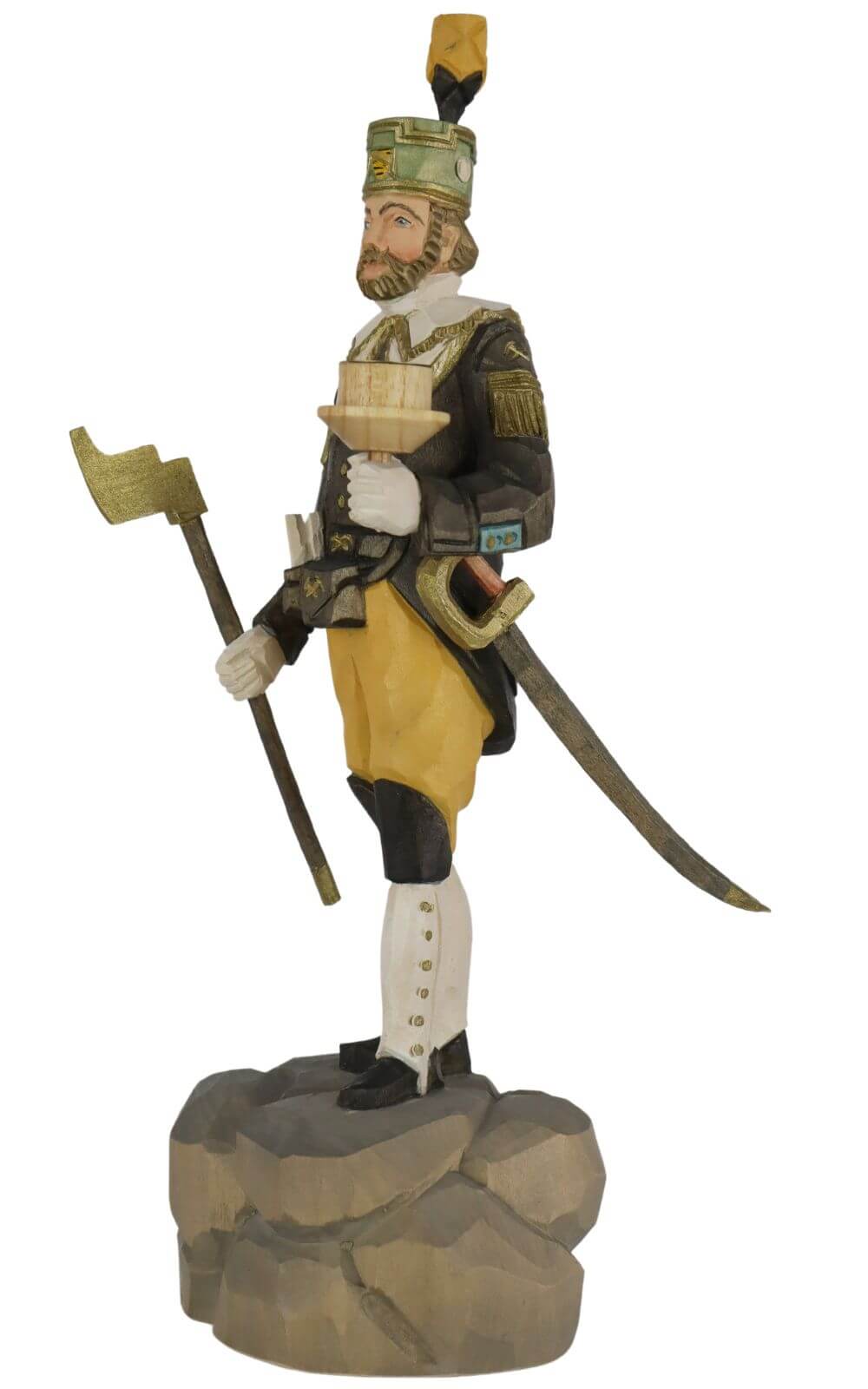 Schneeberger Obersteiger, colored, 32 cm by Schnitzkunst aus dem Erzgebirge_1