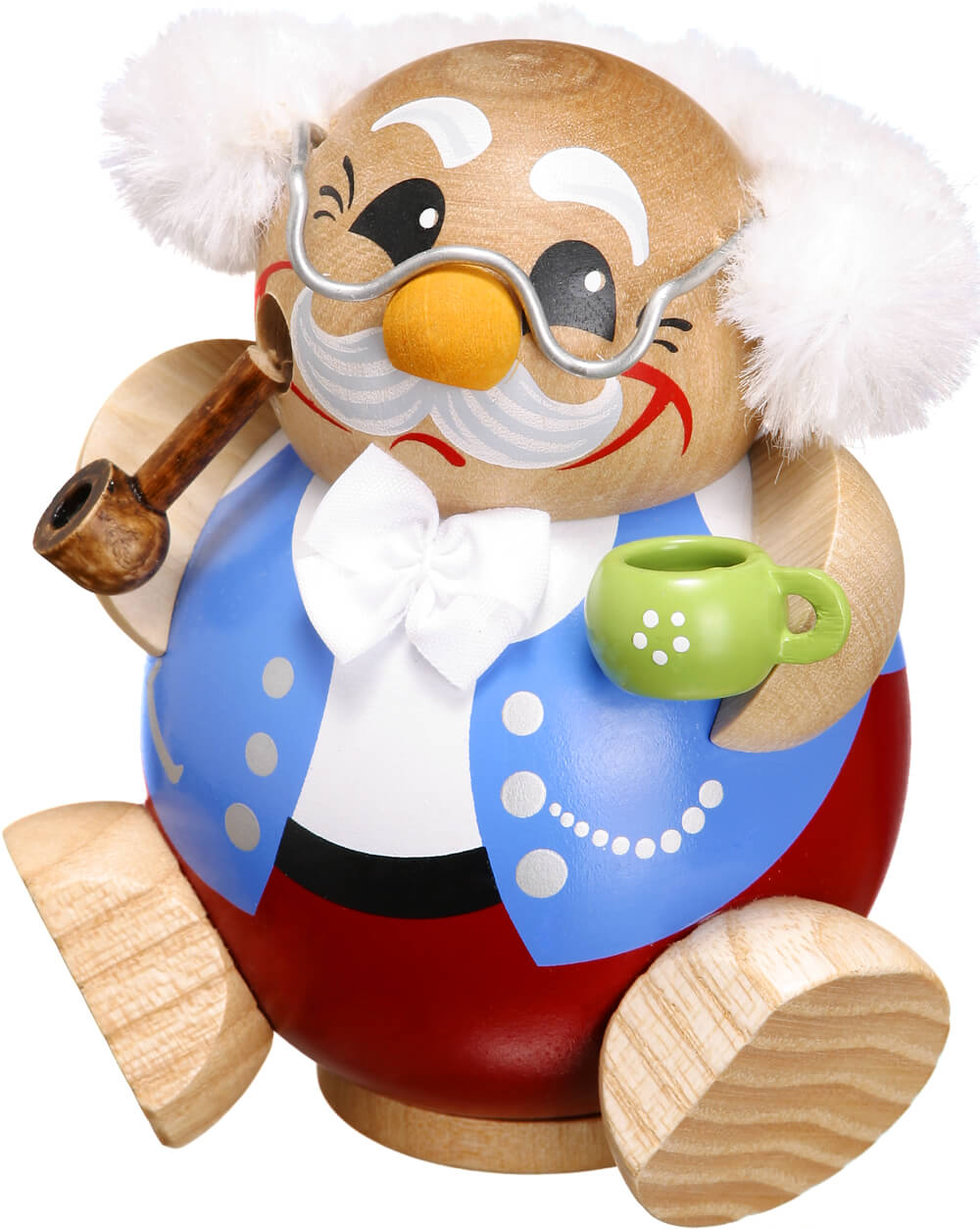 Smoking man - ball smoking man pensioner by Seiffener Volkskunst eG