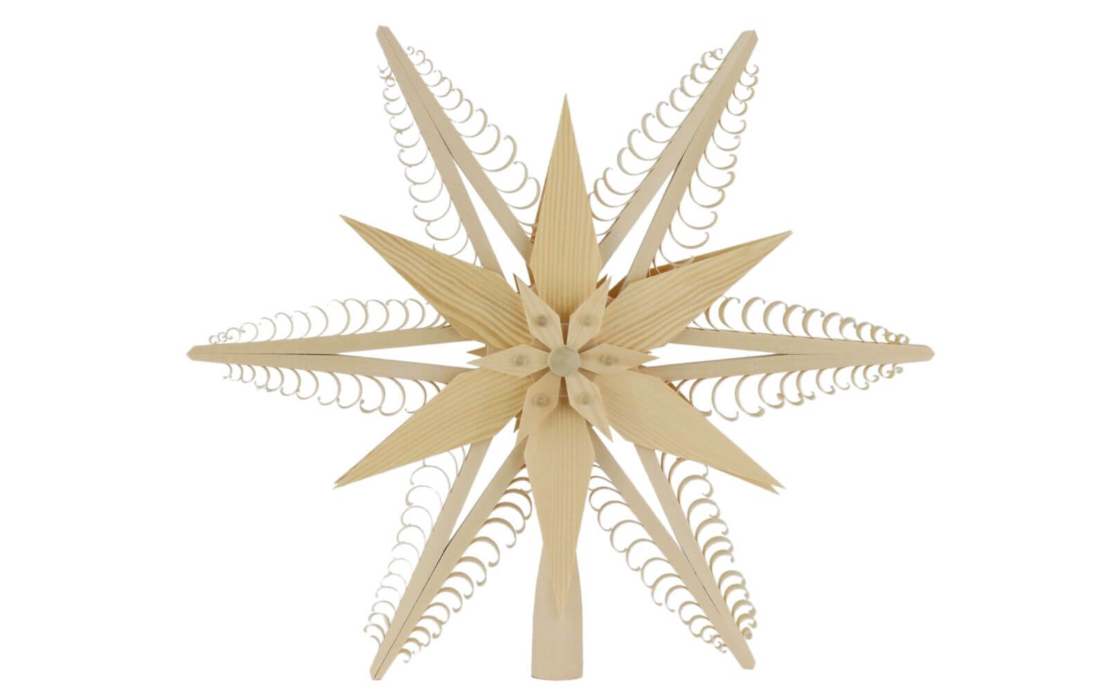 Christmas tree topper wooden star, diameter 32 cm by Martina Rudolph