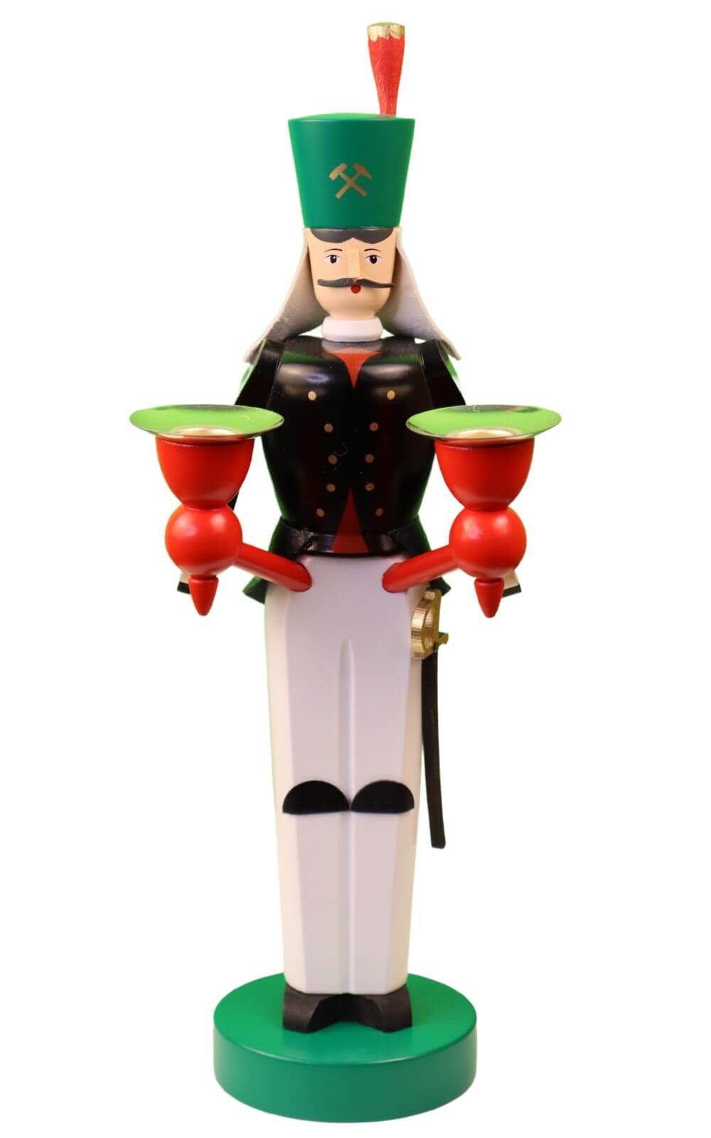 Miner for wax candles, 26 cm, colored by Richard Glässer