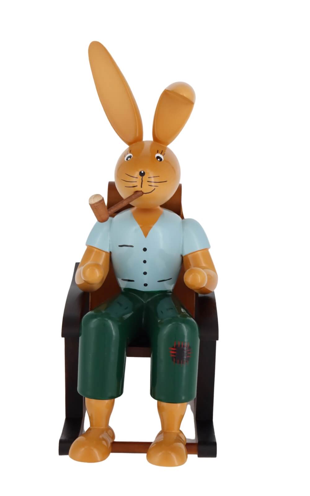 Easter bunny in rocking chair, 22 cm by Holzkunst Gahlenz_2