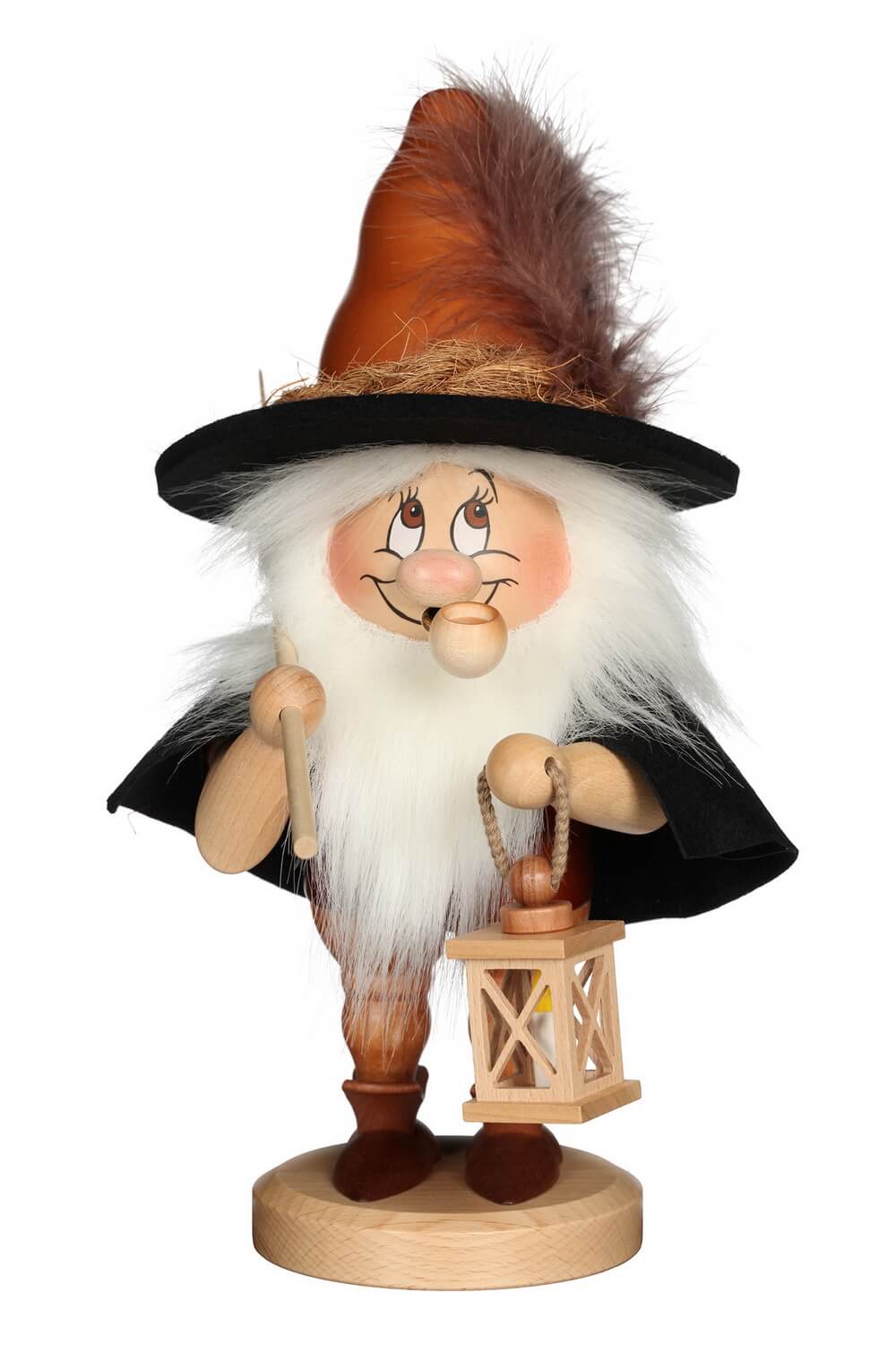 Incense Smoker Gnome Night Watchman, 33 cm (13 in) by Christian Ulbricht, Made in Germany – premium handcrafted décor