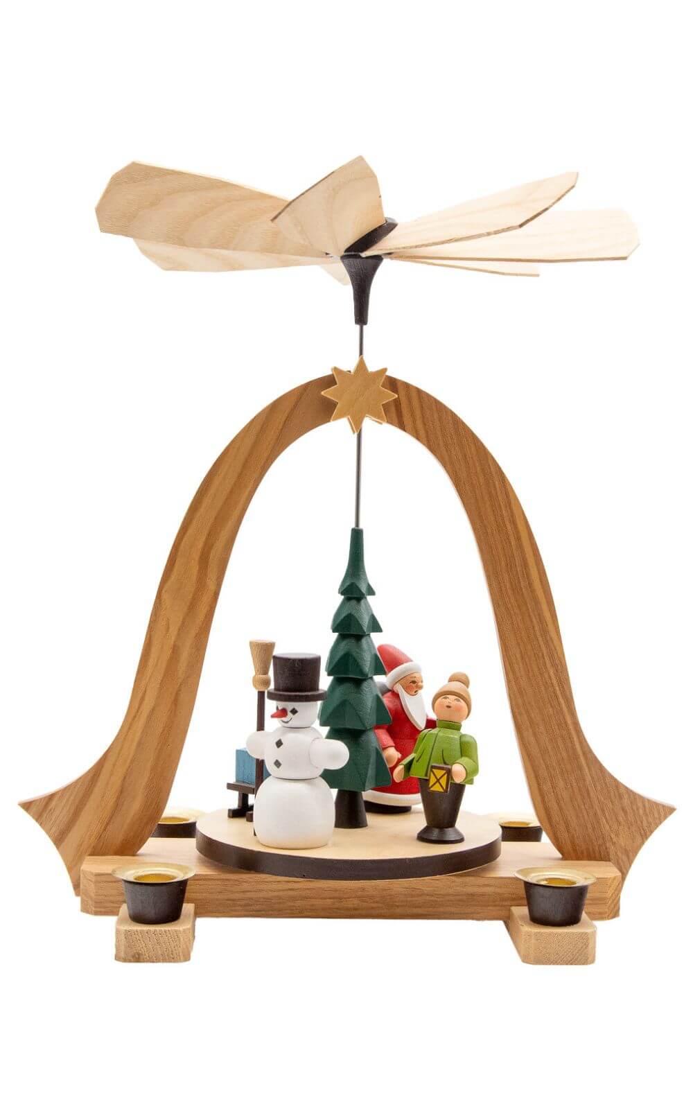Christmas pyramid Christmas time, 23 cm by Spielwarenmacher Günther
