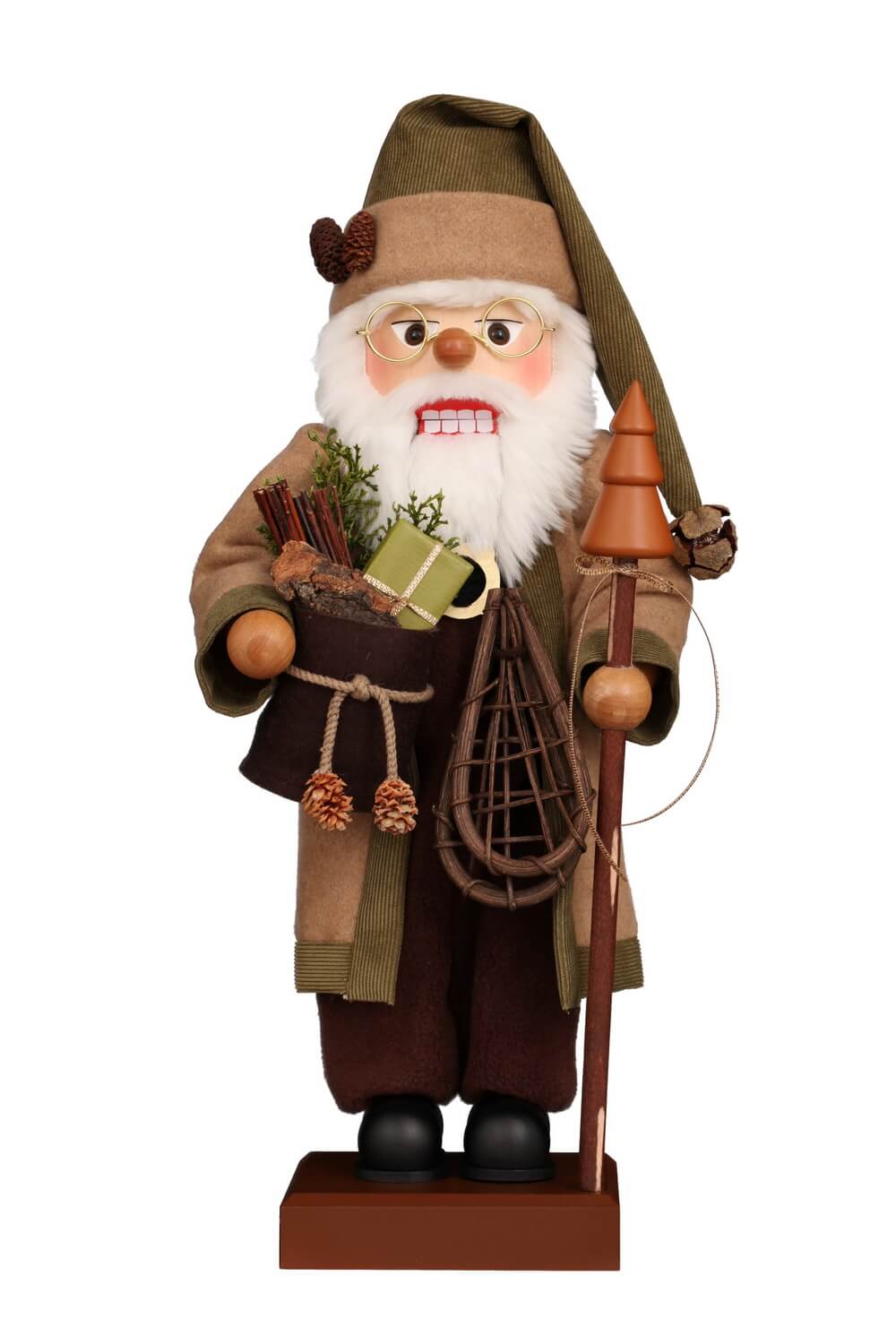 Premium Nutcracker Santa Claus with Forest Gifts, 18.9 in by Christian Ulbricht