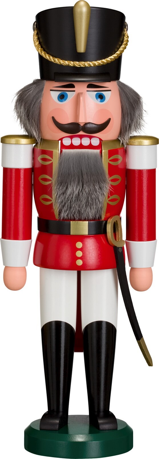 Nutcracker Hussar, red, 37 cm by Seiffener Volkskunst eG