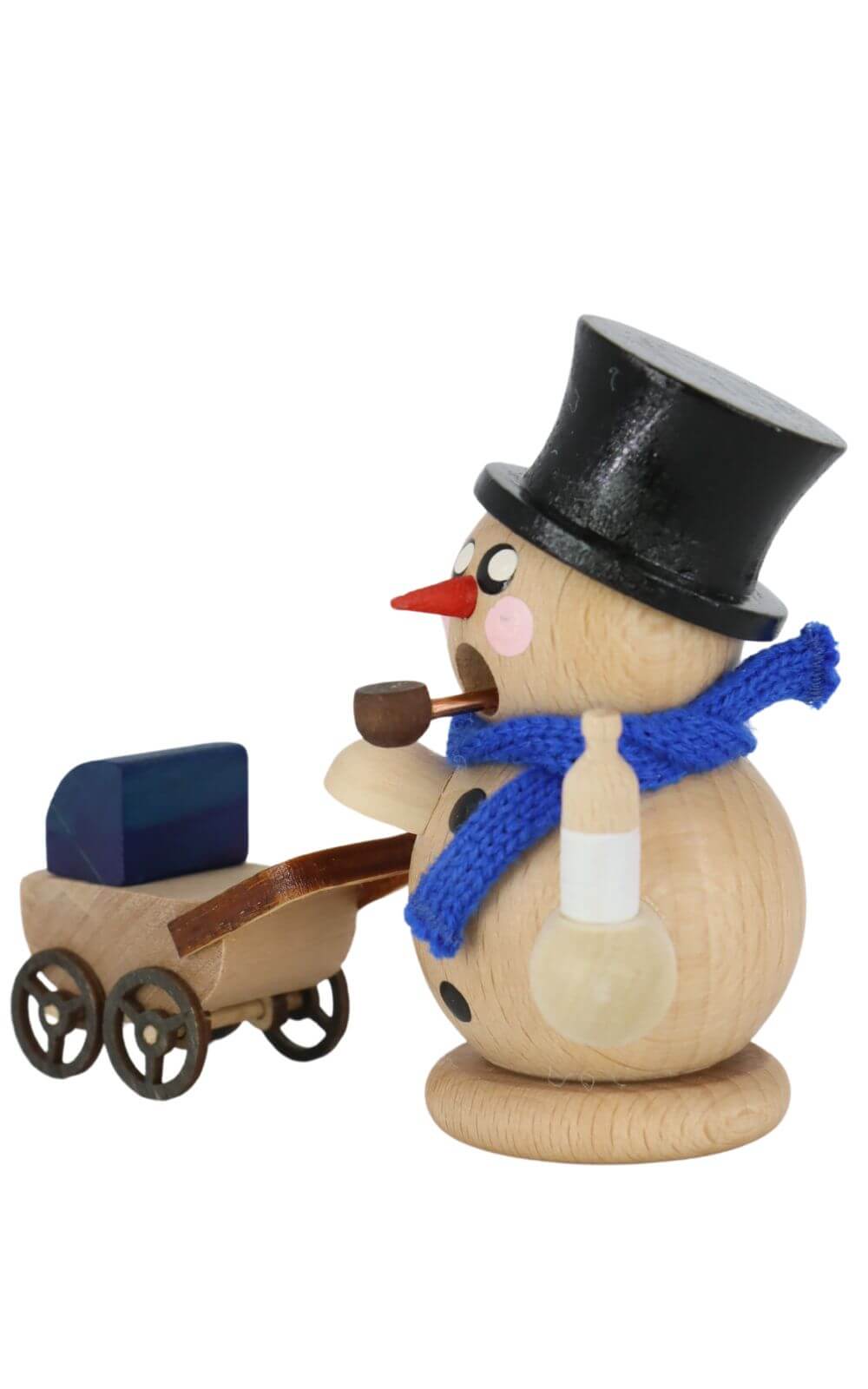 Smoking man snowman proud dad, natural by Gerd Hofmann_4