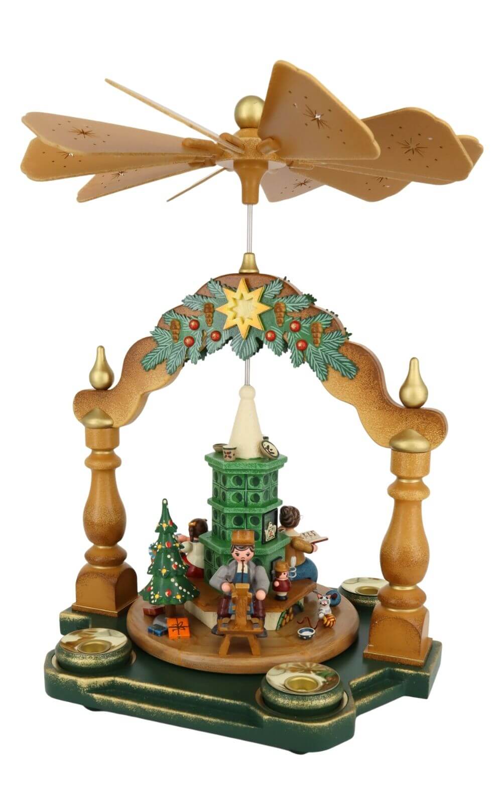 Christmas pyramid Grandma's Christmas parlor by Hubrig Volkskunst_3